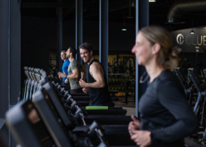 Members working out on treadmills at Club Lime Palmerston gym